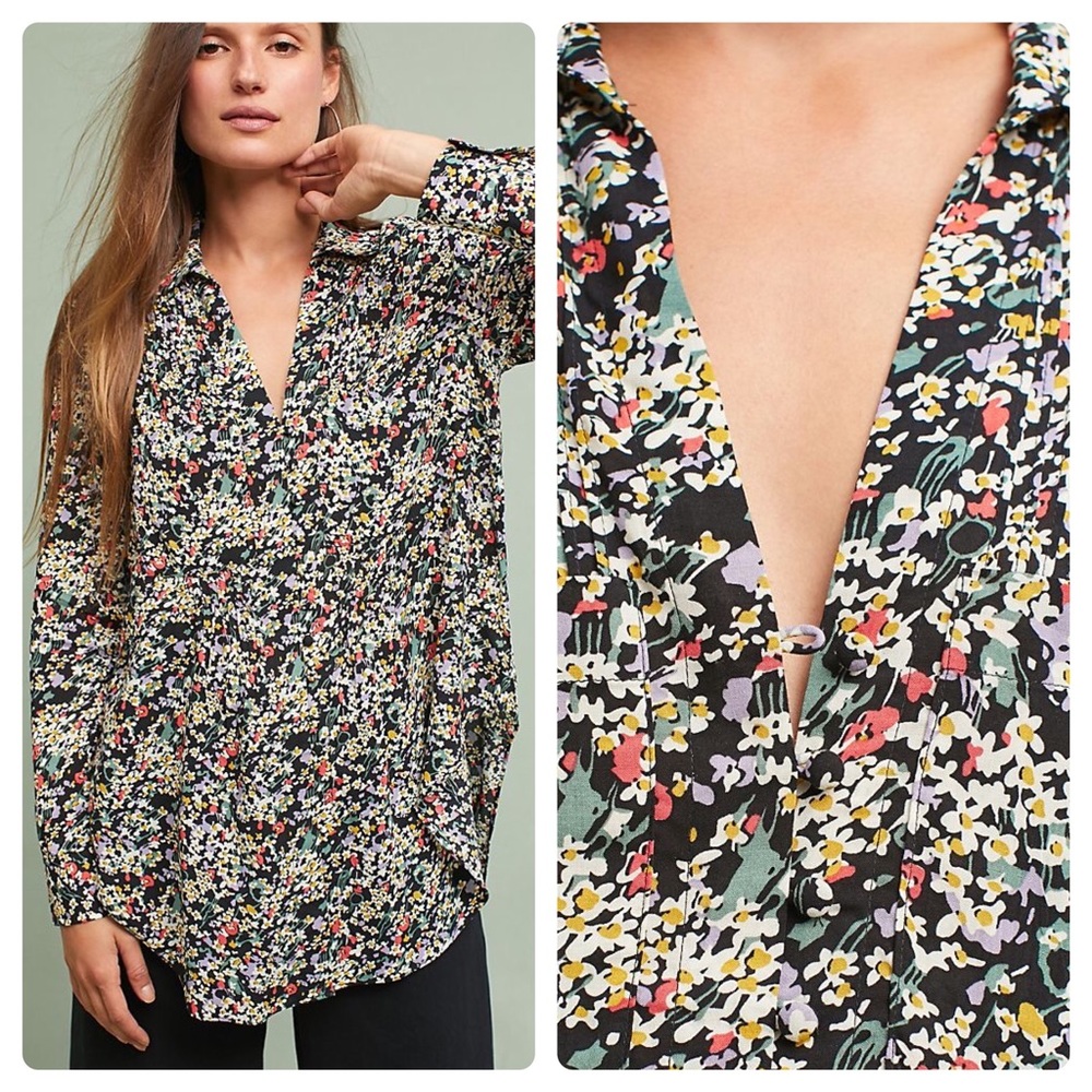 Anthro • Maeve Matilda Floral Blouse